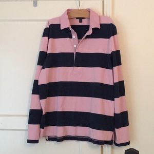 J Crew long sleeve Rugby shirt